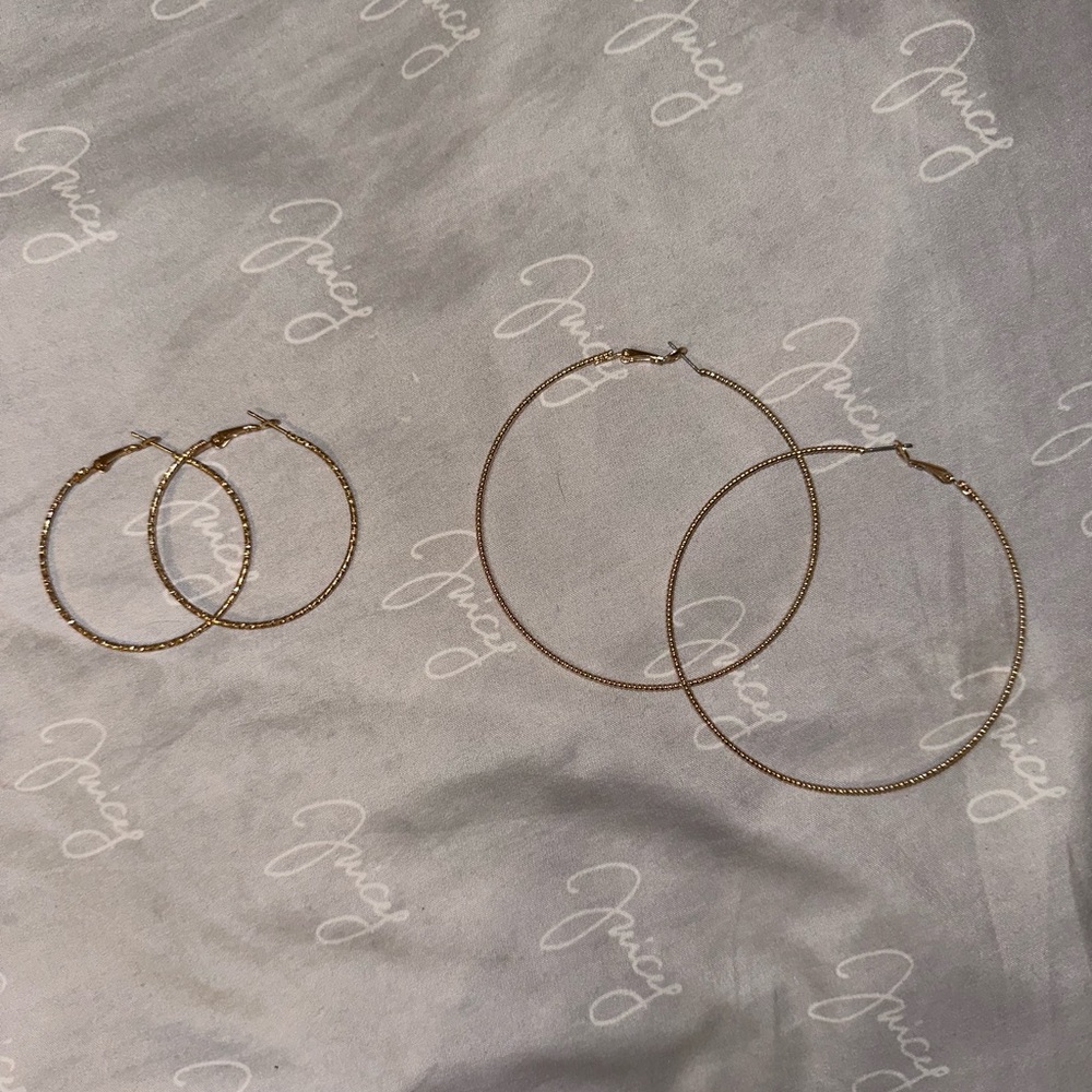 Cute hoop earrings